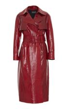 Roberto Cavalli Python Leather Trench Coat