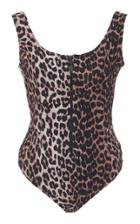 Ganni Leopard-print Swimsuit