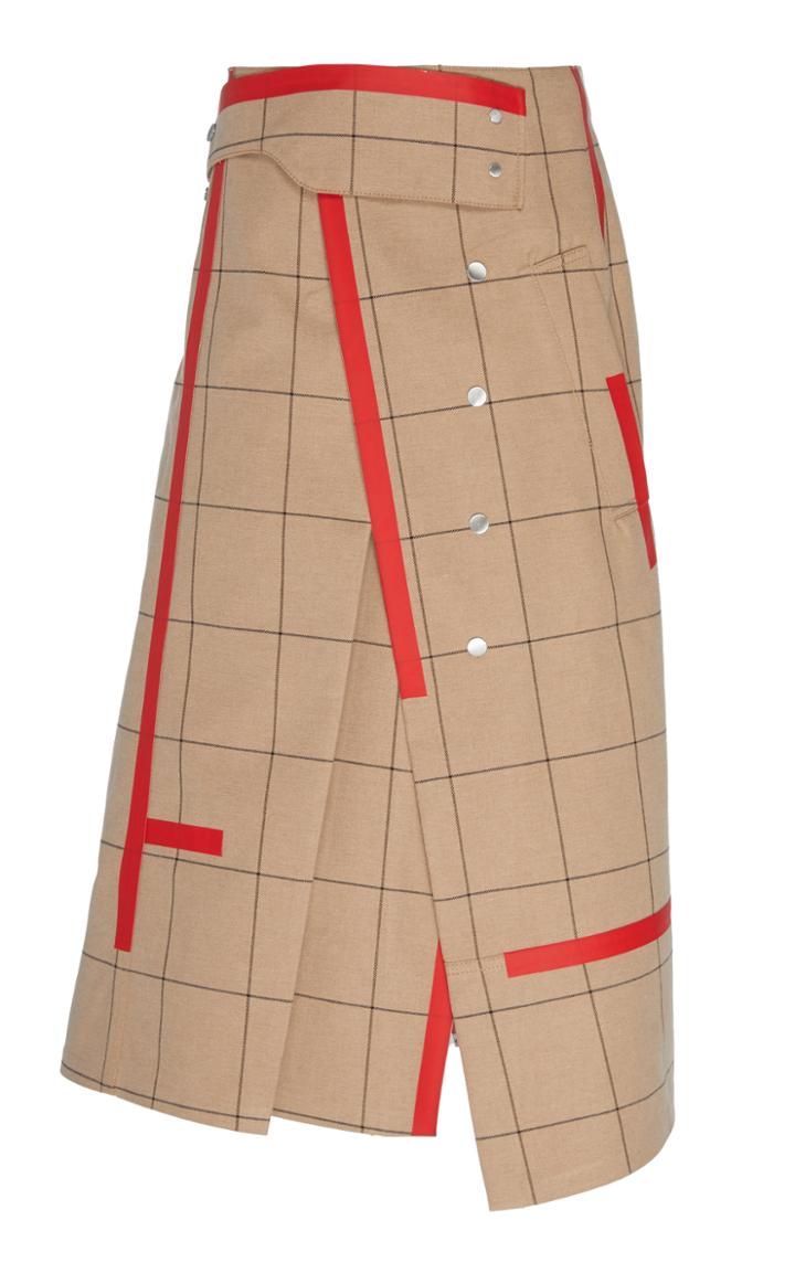 3.1 Phillip Lim Window Pane Trench Skirt