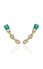 Jack Vartanian 18k Gold Emerald Earrings