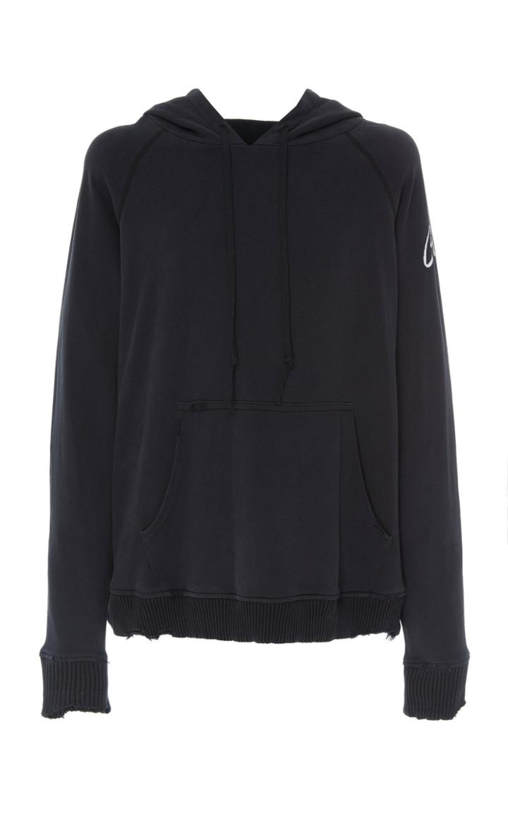 Greg Lauren Cotton Logo Hoodie