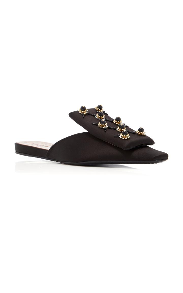 Marni Sabot Embellished Satin Slides