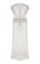 Sir The Label Tilda Ruffle Silk Maxi Dress