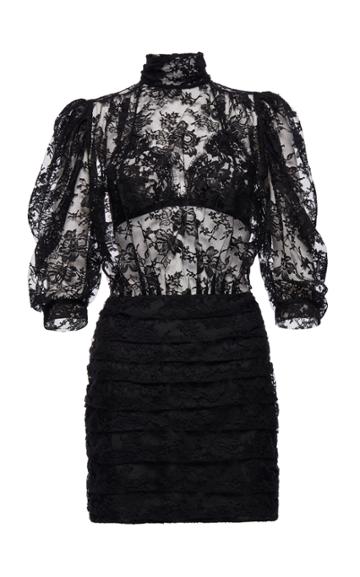 Magda Butrym Labutes Cotton-blend Lace Mini Dress