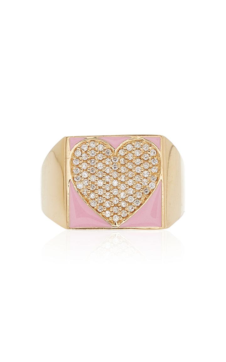 Moda Operandi Alison Lou Diamond Heart Superlou Ring