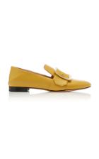 Bally Janelle Buckled Leather Loafers