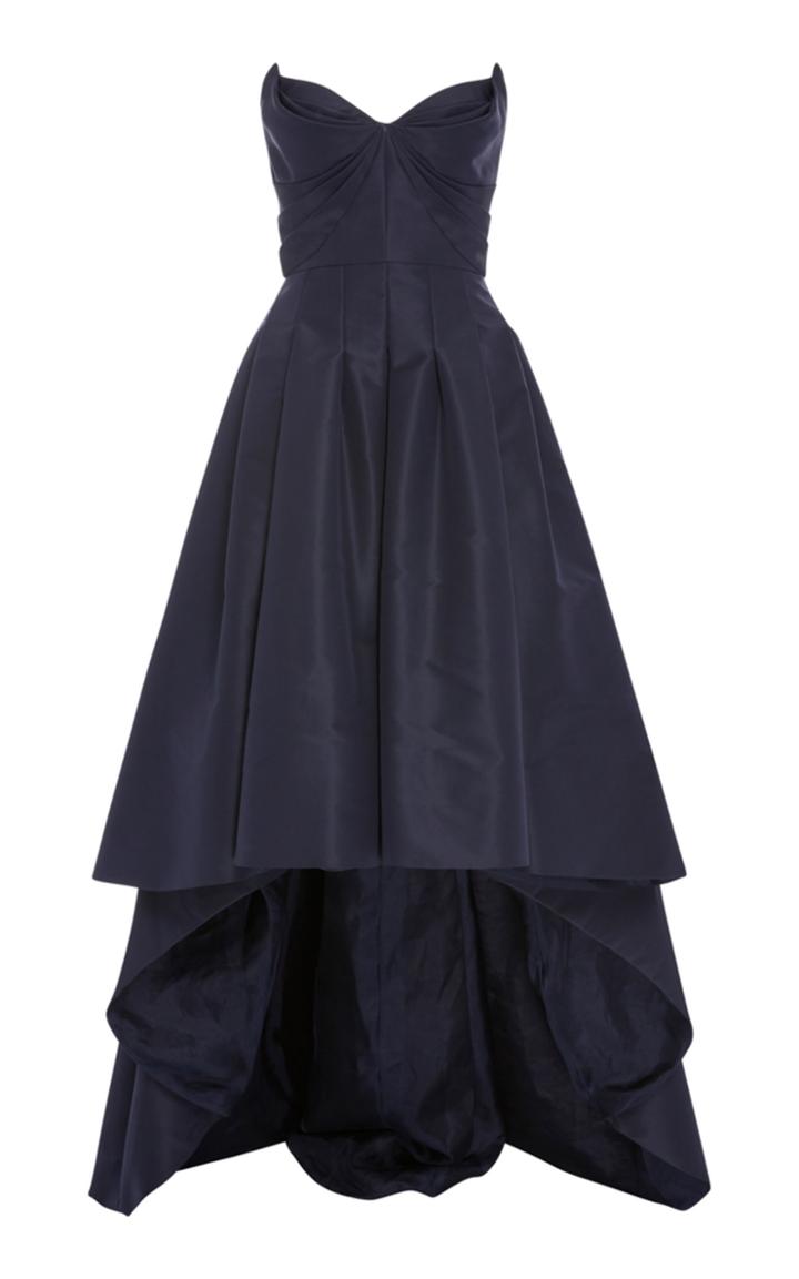Zac Posen Ruched Strapless Dress