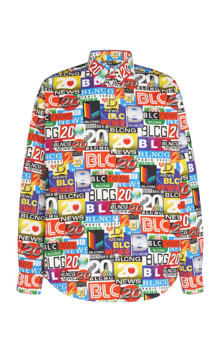 Balenciaga Printed Poplin Shirt