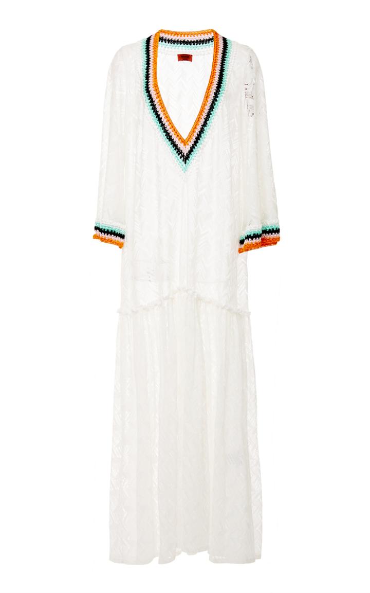 Missoni Mare Crochet Caftan Full Length Cover Up