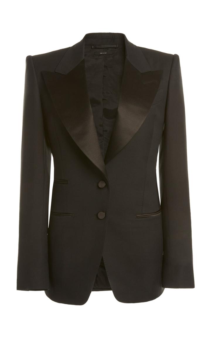 Moda Operandi Tom Ford Satin-lapel Wool-blend Tuxedo Jacket