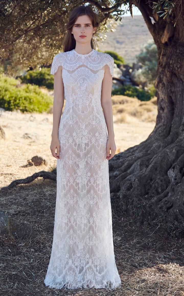 Moda Operandi Costarellos Cosima Lace Gown