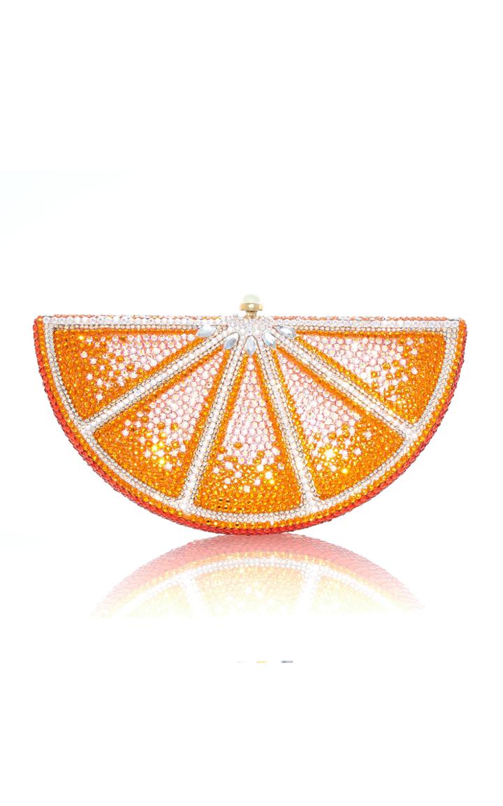 Moda Operandi Judith Leiber Couture Orange Slice Crystal Novelty Clutch