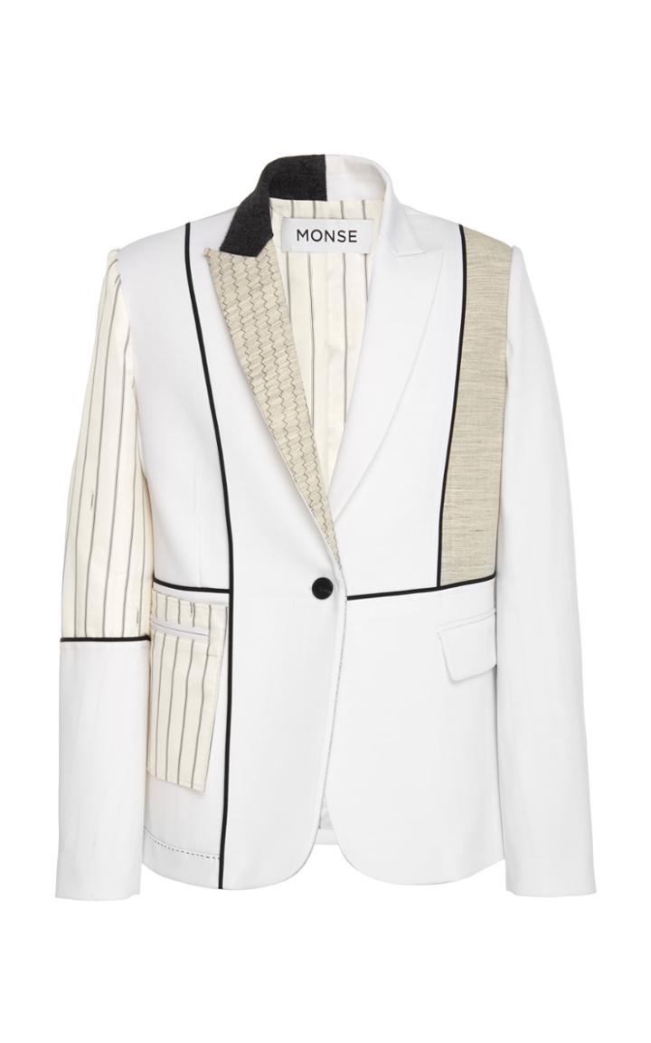 Monse Inside Out Patchwork Wool-blend Blazer