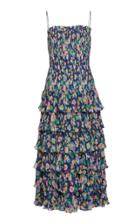 Amur Viola Ruffled Floral-print Chiffon Midi Dress
