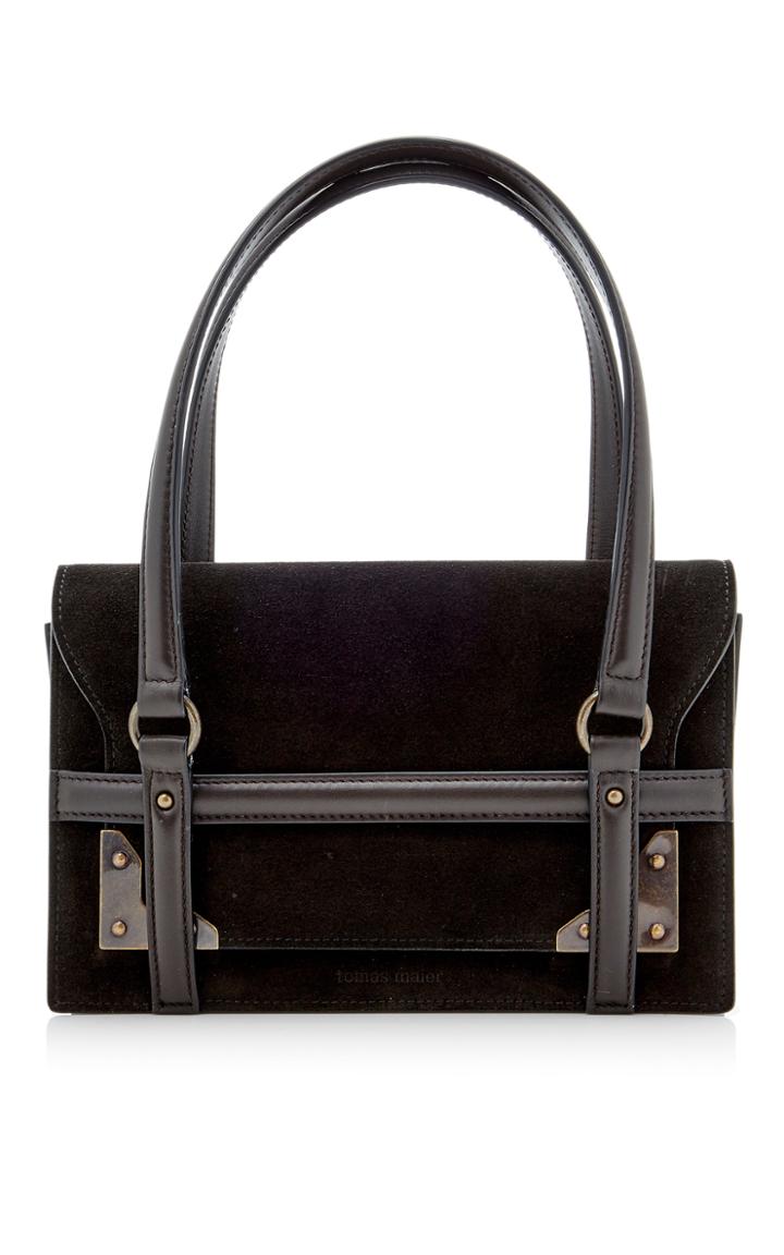 Tomas Maier Suede Shoulder Bag
