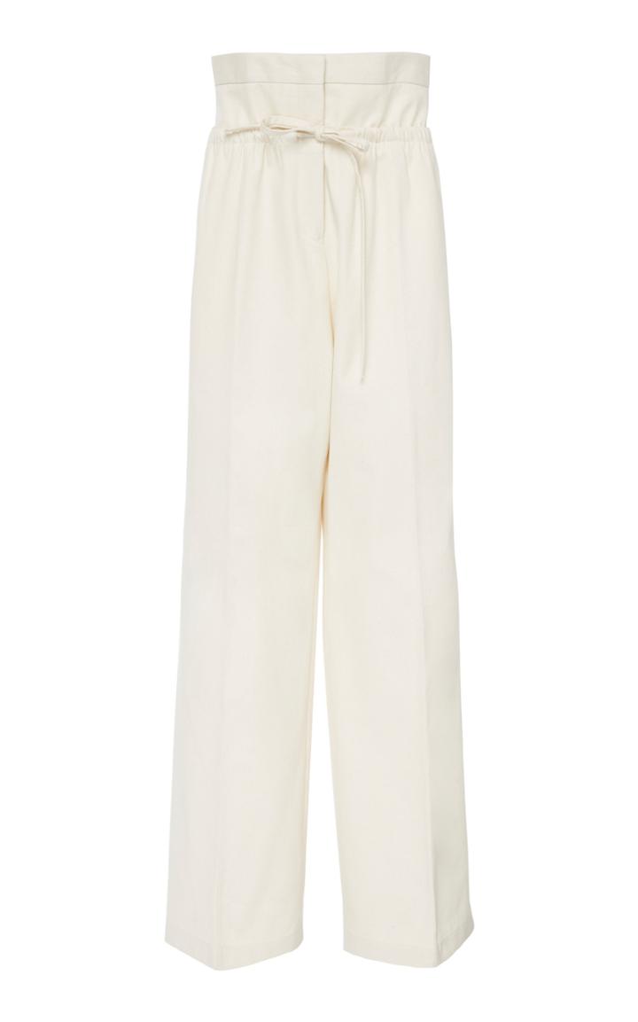 Jil Sander Gable Cotton-twill Wide-leg Pants