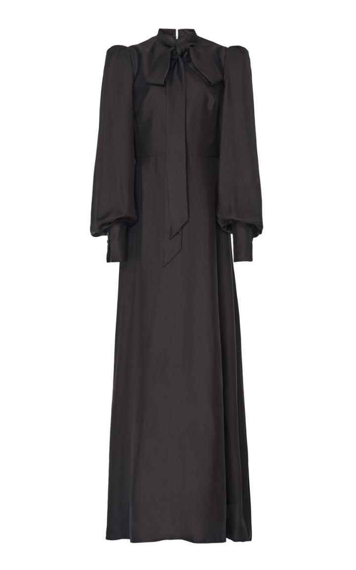 The Vampire's Wife Pussy Bow Maxi Dress Size: 10