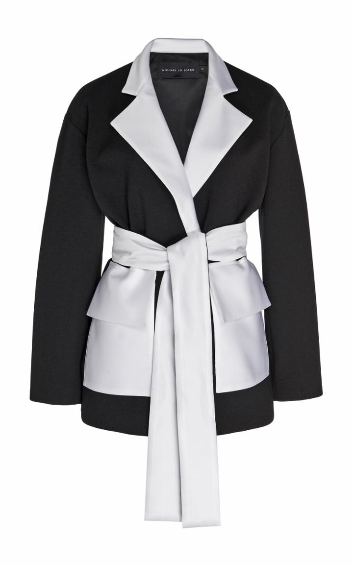 Moda Operandi Michael Lo Sordo Oversized Bonded Crepe Blazer Size: 6