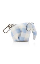 Loewe Elephant Gingham Leather Coin Purse