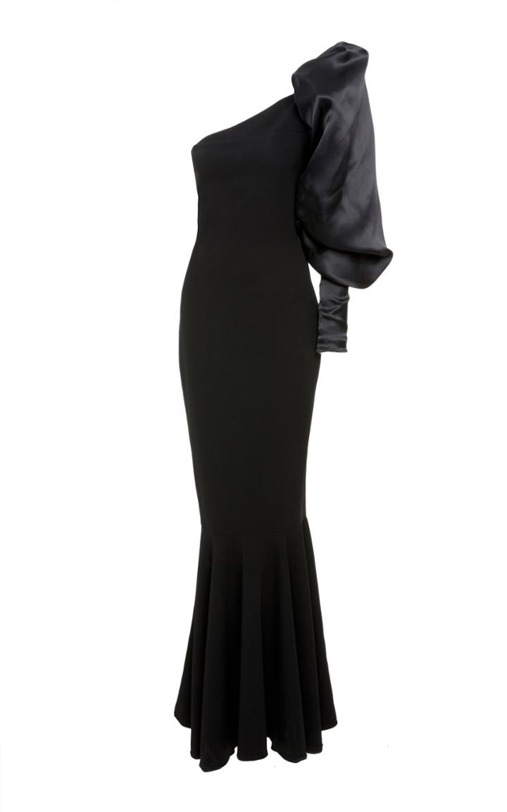 Leal Daccarett Opera One Shoulder Dress
