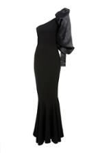 Leal Daccarett Opera One Shoulder Dress