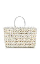 Nancy Gonzalez Medium Woven Python Tote