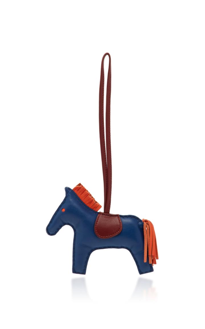 Heritage Auctions Special Collections Herms Blue De Malte And Rouge H And Feu Milo Leather Grigri Rodeo Charm Mm