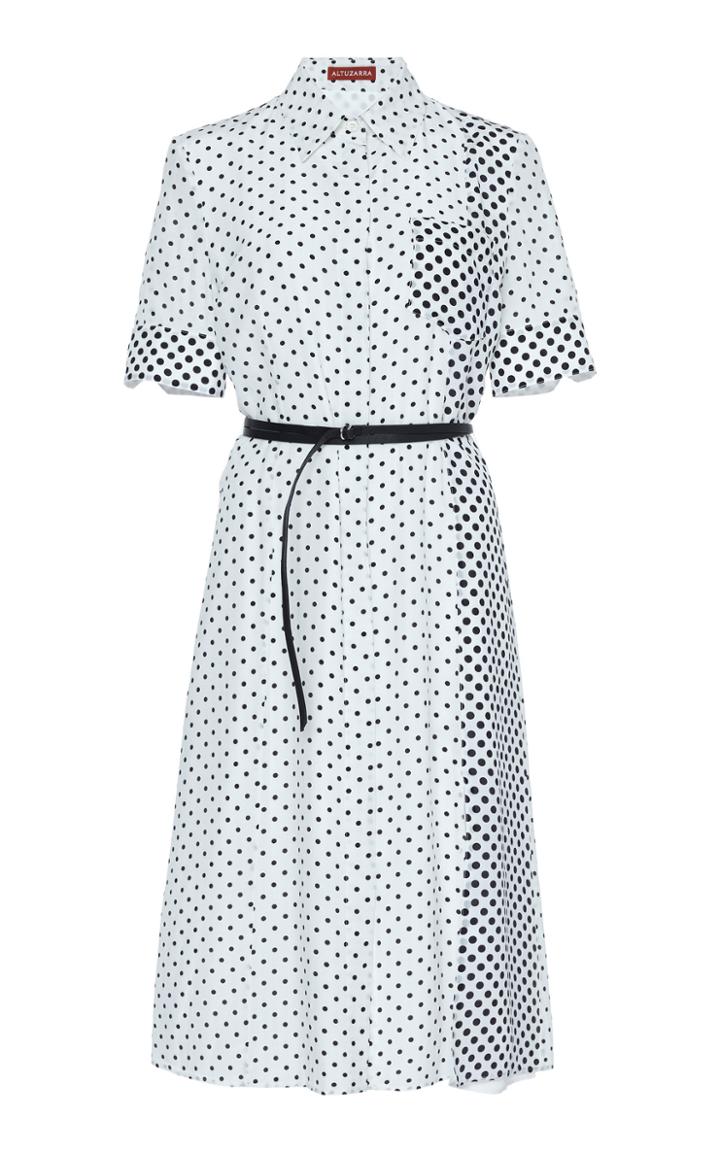 Moda Operandi Altuzarra Kieran Polka-dot Silk Midi Dress Size: 34