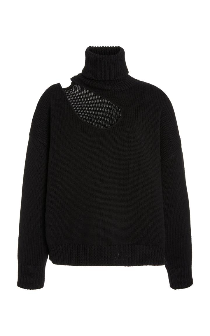 Moda Operandi Monse Kidney Bean Cut Out Wool Sweater