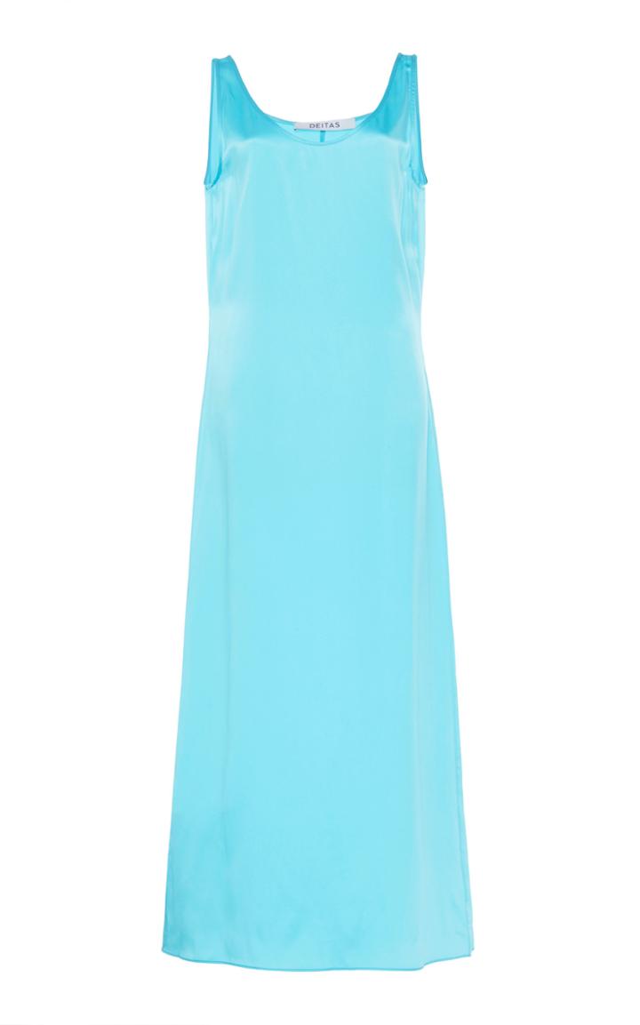 Moda Operandi Deitas Lisa Marie Sleeveless Satin Dress Size: 36