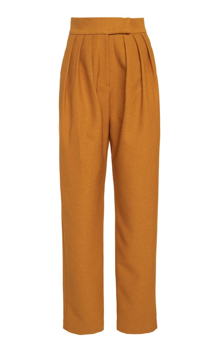 Matriel Pleated Straight Pants