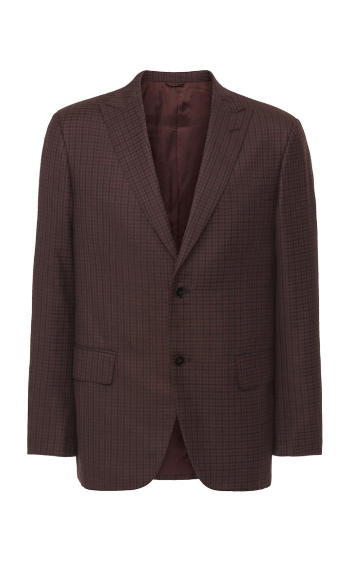 Eidos Checked Wool Blazer
