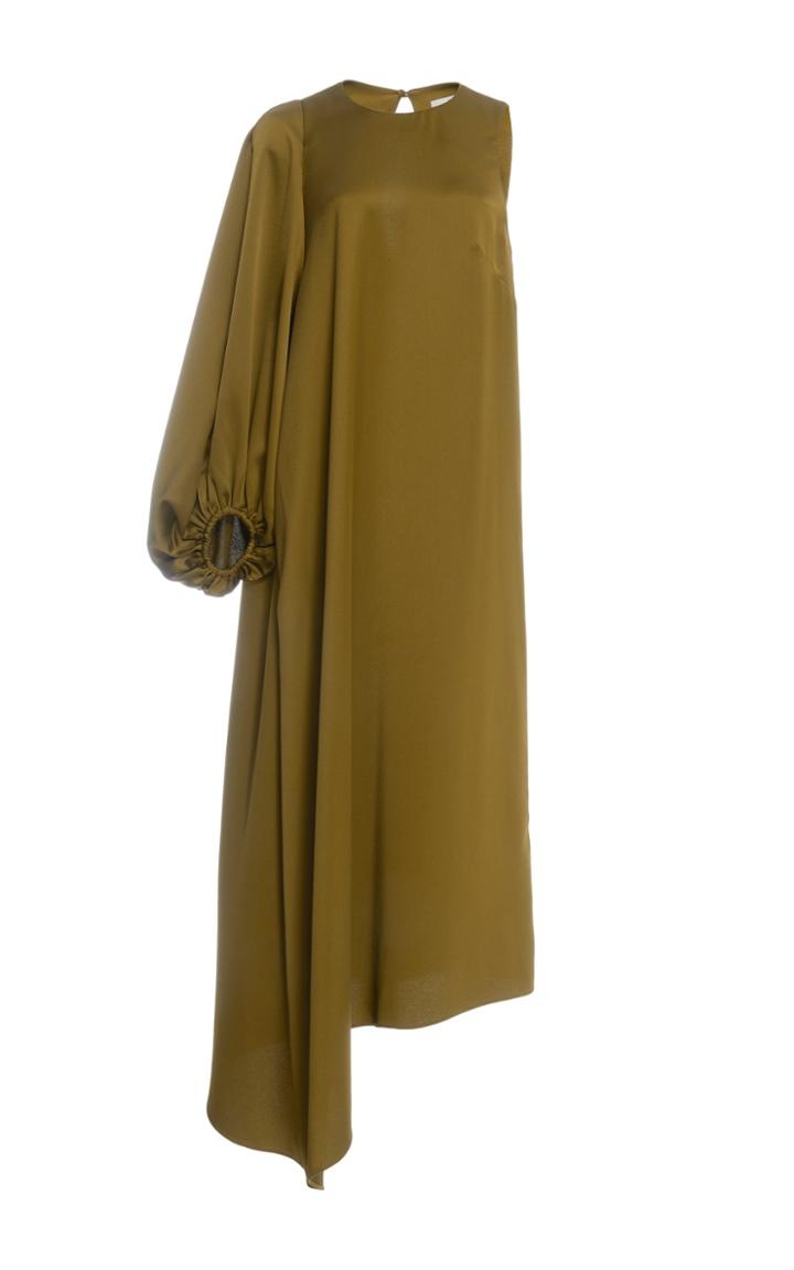Tibi Celestia Satin One Sleeve Dress