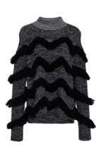 Zo Jordan High Hawking Fringe Knit Top