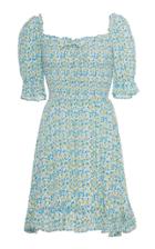 Faithfull The Brand Donna Floral-print Crepe Mini Dress