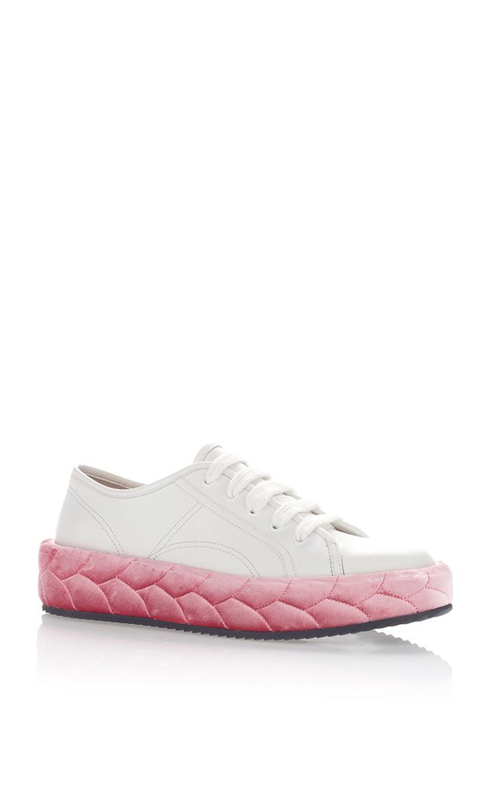 Marco De Vincenzo White & Pink Sneakers