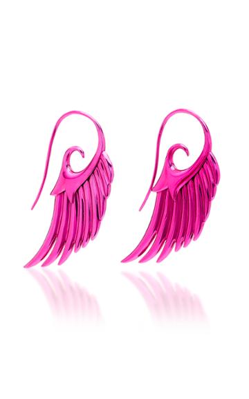 Noor Fares Pink Wing Earrings