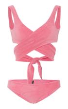 Lisa Marie Fernandez Marie-louise Terry Wrap Bikini Set
