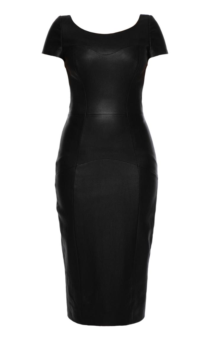 Lena Hoschek Pleasure Leather Midi Dress