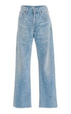Citizens Of Humanity Parker Pearl-embellished Straight-leg Jeans