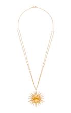 Renee Lewis 18k Gold Citrine And Diamond Necklace