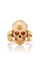 Moda Operandi Luis Morais 18k Yellow Gold Skull Ring