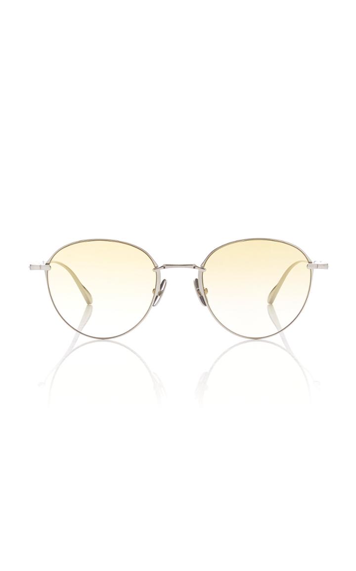 Mr. Leight Mulholland 52 Round-frame Titanium Sunglasses