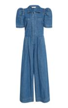 Sea Piper Denim Wide-leg Jumpsuit