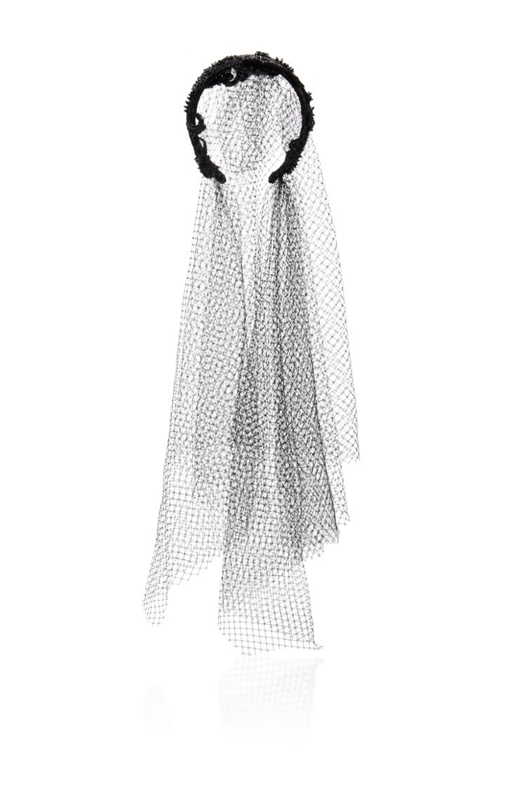 Dolce & Gabbana Embellished Veiled Headband