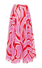 Emilio Pucci Printed Cotton And Silk-blend Skirt