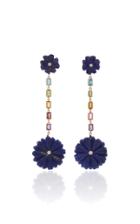 Brent Neale Lapis Flower And Rainbow Drop Earrings