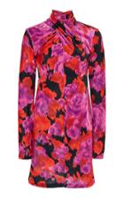 Richard Quinn Twisted Floral-print Georgette Mini Dress