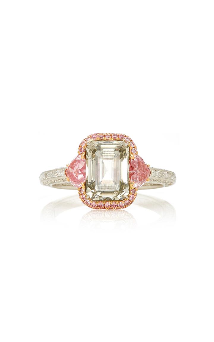 Martin Katz Fancy Dark Gray Emerald Cut Diamond Ring