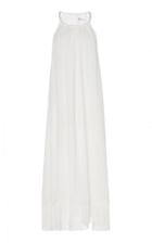 Lisa Marie Fernandez Ojai Fringe-trimmed Linen-blend Dress